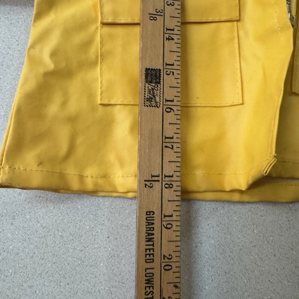 Vintage Fabil DC Comics Superman Graphic Hooded Zip Rain Coat Yellow Youth 2T